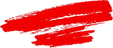 red brush stroke